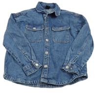 Modrá riflová košilová bunda H&M