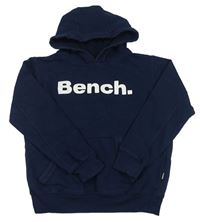 Tmavomodrá mikina s kapucí Bench