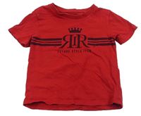 Červené tričko s logom River Island