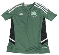 Khaki fotbalové funkční tričko Adidas