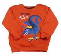 Červená mikina s dinosaurom Kiki&Koko
