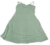 Zelenkavé kvetované šaty Primark