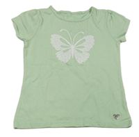 Světlezelené tričko s motýlem Topolino