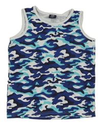 Modro-bílé army tílkko Kiki&Koko