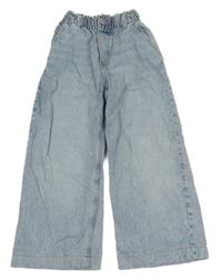 Modré široké crop rifle H&M