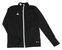 Černá sportovní funkční proínací mikina s logem Adidas