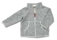 Sivá melírovaná pletená prepínaci mikina H&M