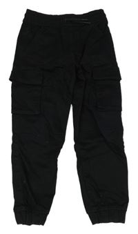 Čierne teplákové cuff rifle s vreckami F&F