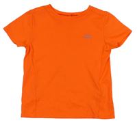 Neónově oranžové športové tričko Kipsta