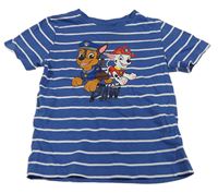 Modro-bílé pruhované tričko s Paw Patrol Nickelodeon