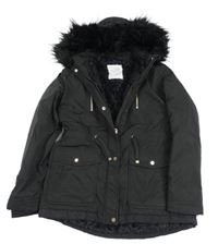 Nové - Černá šusťáková zimní parka s kapucí Nutmeg