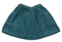 Modrozelená menšestrová kolová sukňa Next