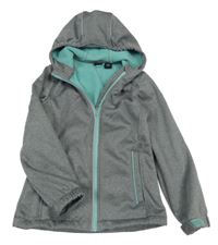 Šedá softshellová bunda s kapucí Active Touch