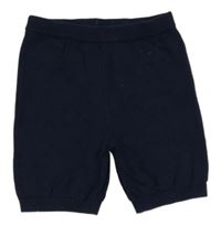 Tmavomodré pletené kraťasy F&F