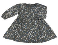 Tmavosivé bodkované bavlnené šaty Zeeman