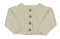 Smotanový prepínaci vzorovaný sveter Nutmeg