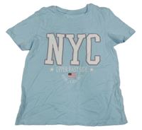 Svetlomodré tričko s nápisom Primark