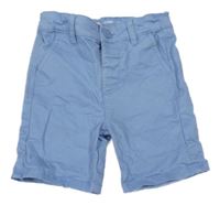 Modré plátěné chino kraťasy Denim Co. 
