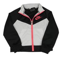 Čierno-biela prepínaci športová mikina s logom Nike