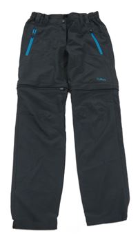 Černošedé šusťákové outdoorové kalhoty s logem CMP