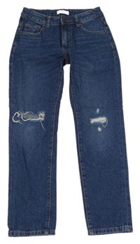 Modré rifle s děravými koleny MANGO