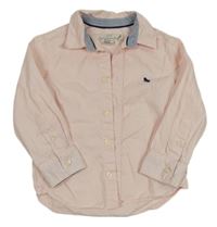 Světlerůžová košile s výšivkou H&M