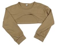 Svetlohnedá crop mikina SHEIN