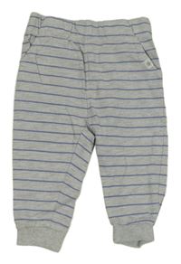 Sivo-modré pruhované melírované tepláky Dana Schweiger