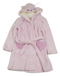 Nové - světlerůžový plyšový župan s kapucí - zajíček PEPCO