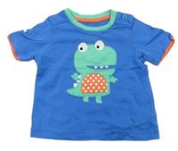 Modré tričko s dinosaurom zn. Mothercare