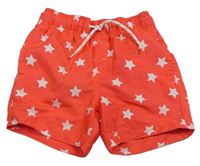 Jahodové plážové kraťasy s hviezdami Primark