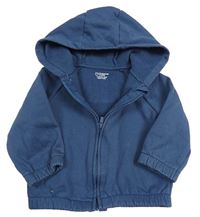Tmavomodrá prepínaci mikina s kapucňou zn. Primark