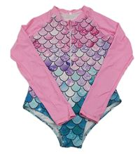 Růžovo-fialovo-modrozelené UV body - mořská panna