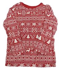 Červené vzorované triko M&S