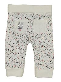 Biele tepláky s hviezdami a Mickeym Disney