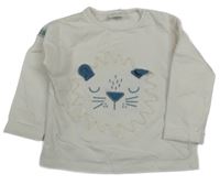 Biele tričko s lvem Next