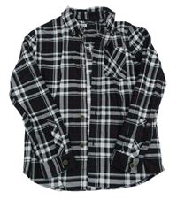Černo-bílo-červená kostkovaná košile F&F