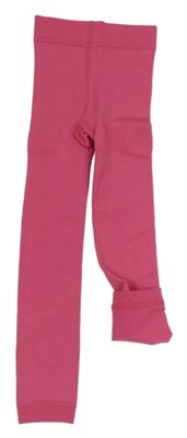 Tmavoružové thermo pančuskové legíny Pocopiano