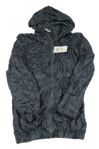 Nové - Antracitová šušťáková parka s kapucňou F&F