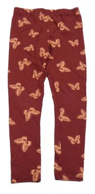 Vínové legíny s motýly Dopodopo