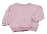 Ružová oversize mikina s třešněmi George