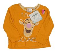 Nové - Oranžové tričko s Tigrom Disney