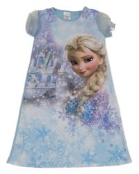 Světlemodrá noční košile s Elsou Disney