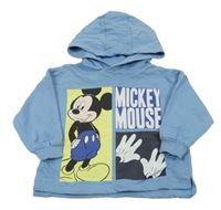 Modrá mikina s Mickeym a kapucňou Disney