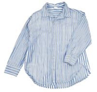 Modro-bílá pruhovaná košile Zara