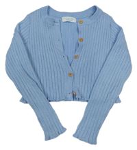 Svetlomodrý rebrovaný prepínaci crop sveter Primark