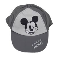 Sivo-svetlosivá šiltovka s Mickeym Disney