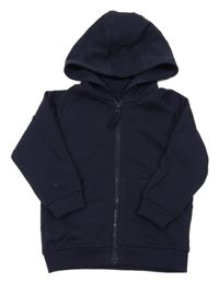 Tmavomodrá prepínaci mikina s kapucňou Matalan