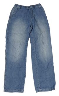 Modré ľahké relaxed fit jogger rifle H&M