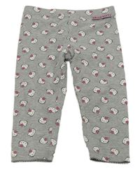 Sivé vzorované crop legíny s Hello Kitty H&M